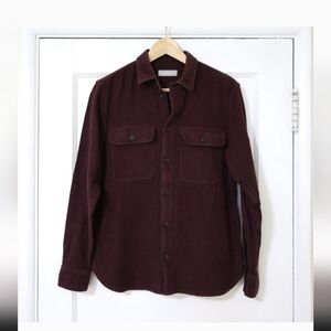 Everlane Burgundy Heavyweight Overshirt Size S